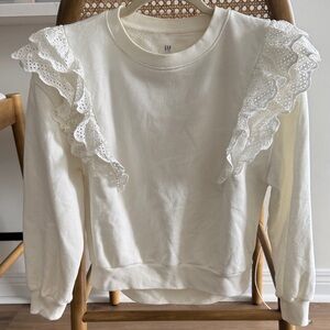 Gap Ruffle Sweatshirt
